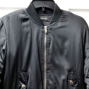 Zara Sateen bomber jacket